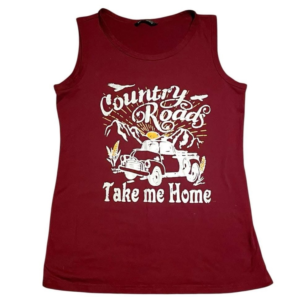 💙4/$28💙 SHEIN Country Roads Tank Top